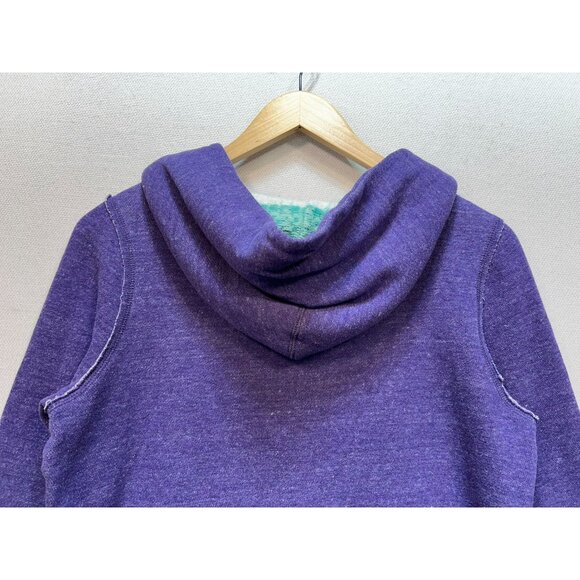 American Eagle Women's Cotton Pullover Hooded Sweater Size M Bluish Purple - Picture 11 of 12